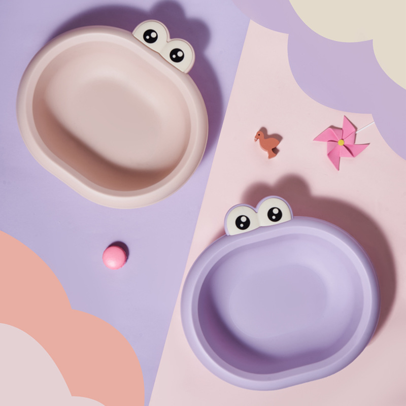 J06-6390 Thickened children's frog washbasin, cartoon baby foot and bottom washing basin, plastic portable, high appearance level washbasin, multi-functional plastic basin, large capacity washbasin, bisphenol A-free washbasin details Picture