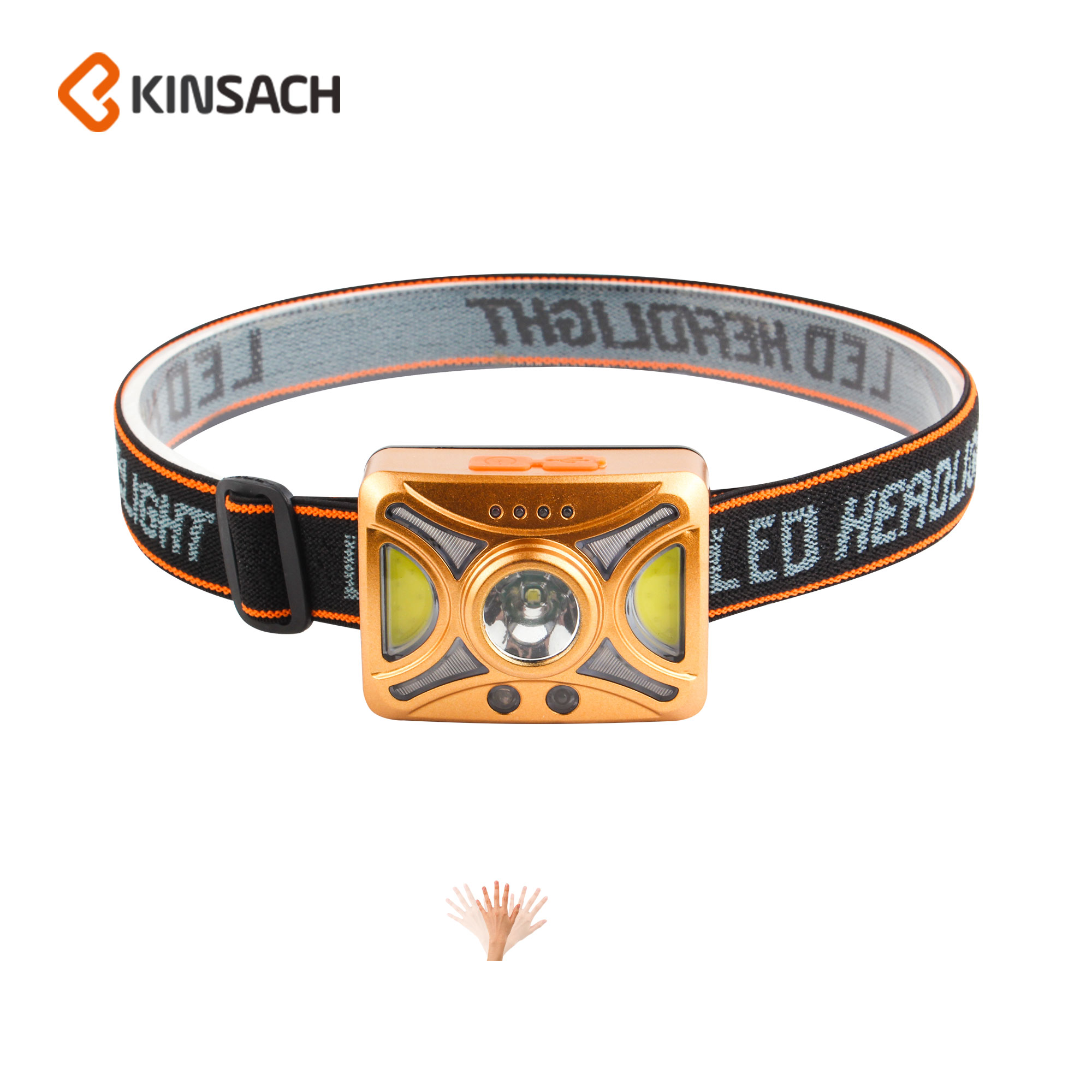 Outdoor portable night fishing light Bike light flashlight Camping headwear LED strong light