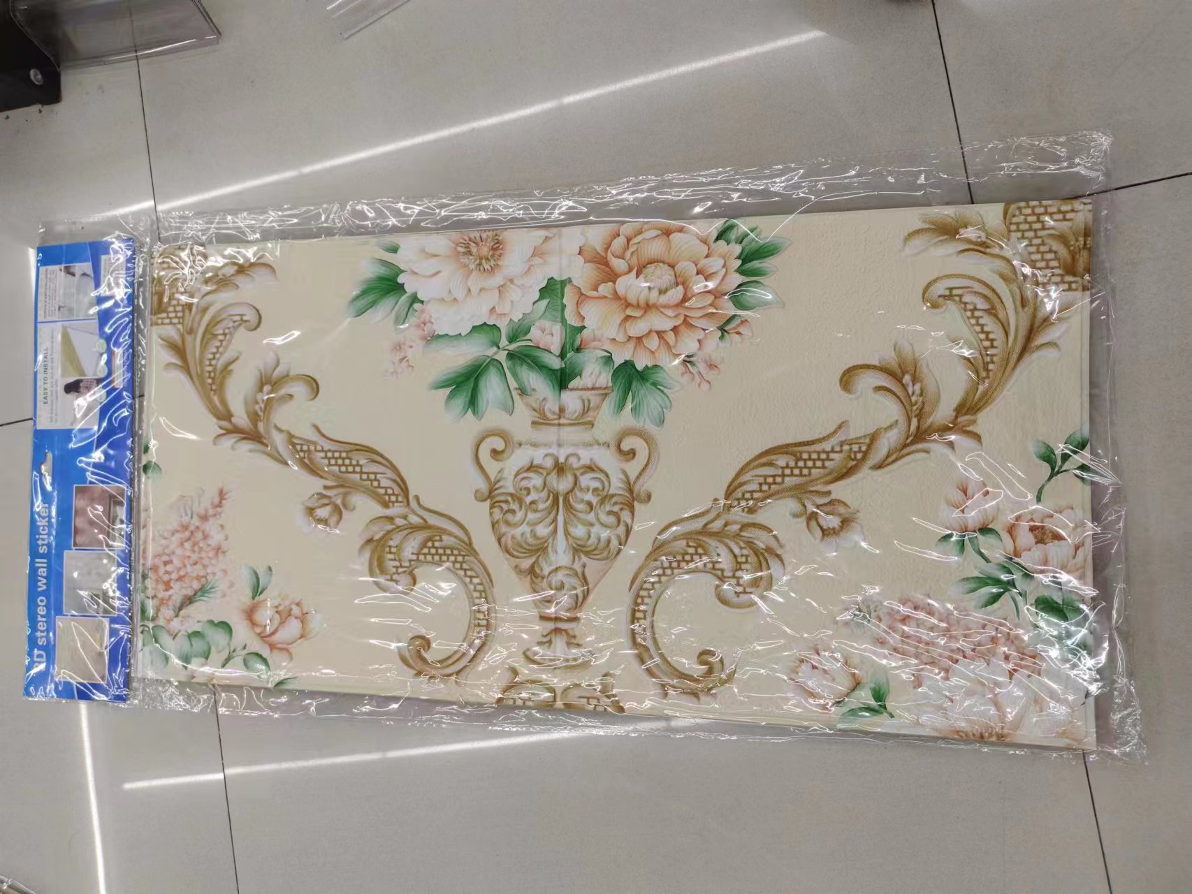 Wall stickers, wallpaper, self-adhesive 3d stereoscopic wall stickers, waterproof, moisture-proof, anti-collision decorative wallpaper, foam stereoscopic wall stickers details Picture