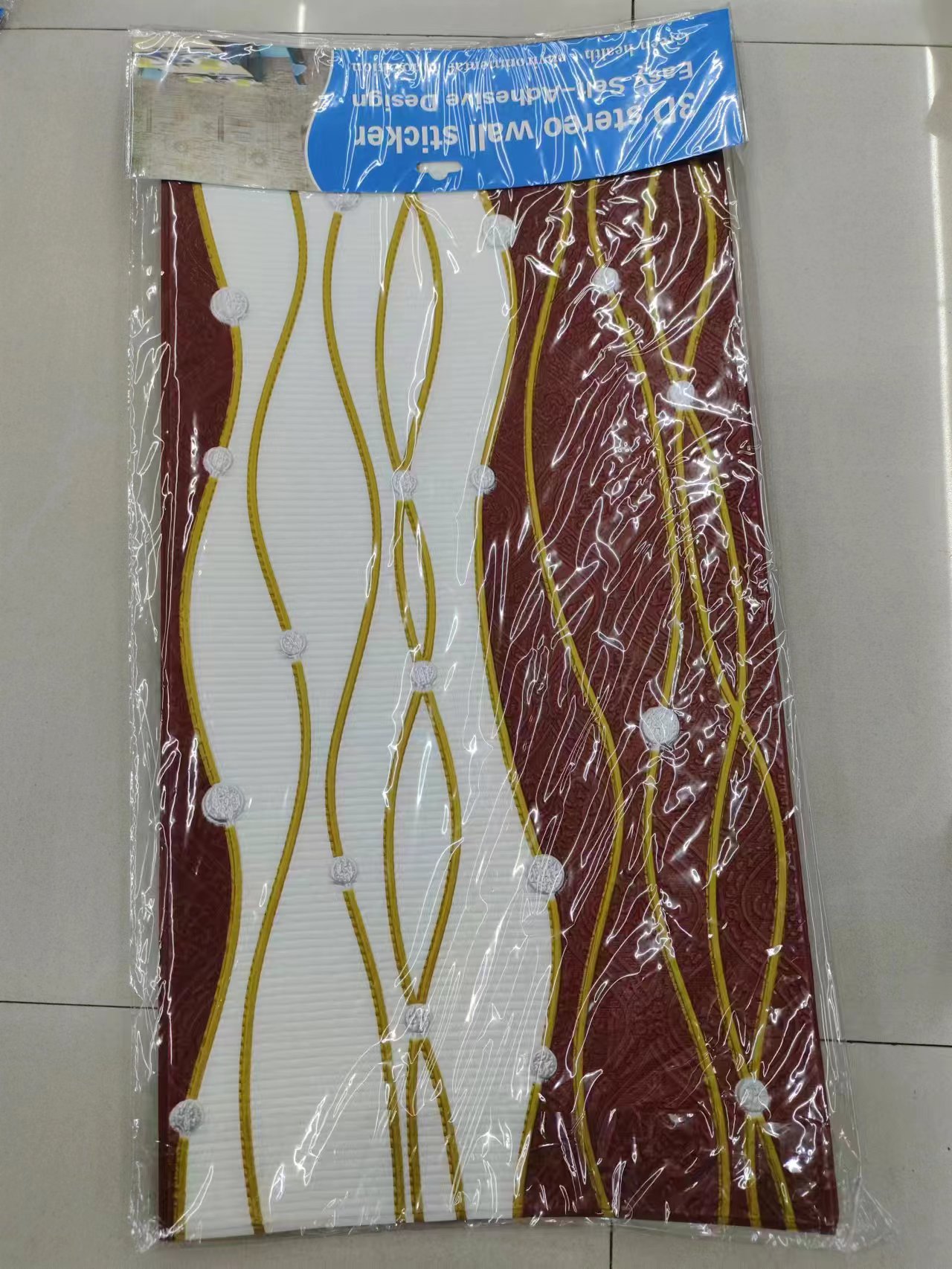 墙贴 壁纸 墙体自粘3d立体墙贴  防水 防潮 防撞装饰壁纸 泡沫立体墙贴  自粘壁纸 背景墙面装饰详情6