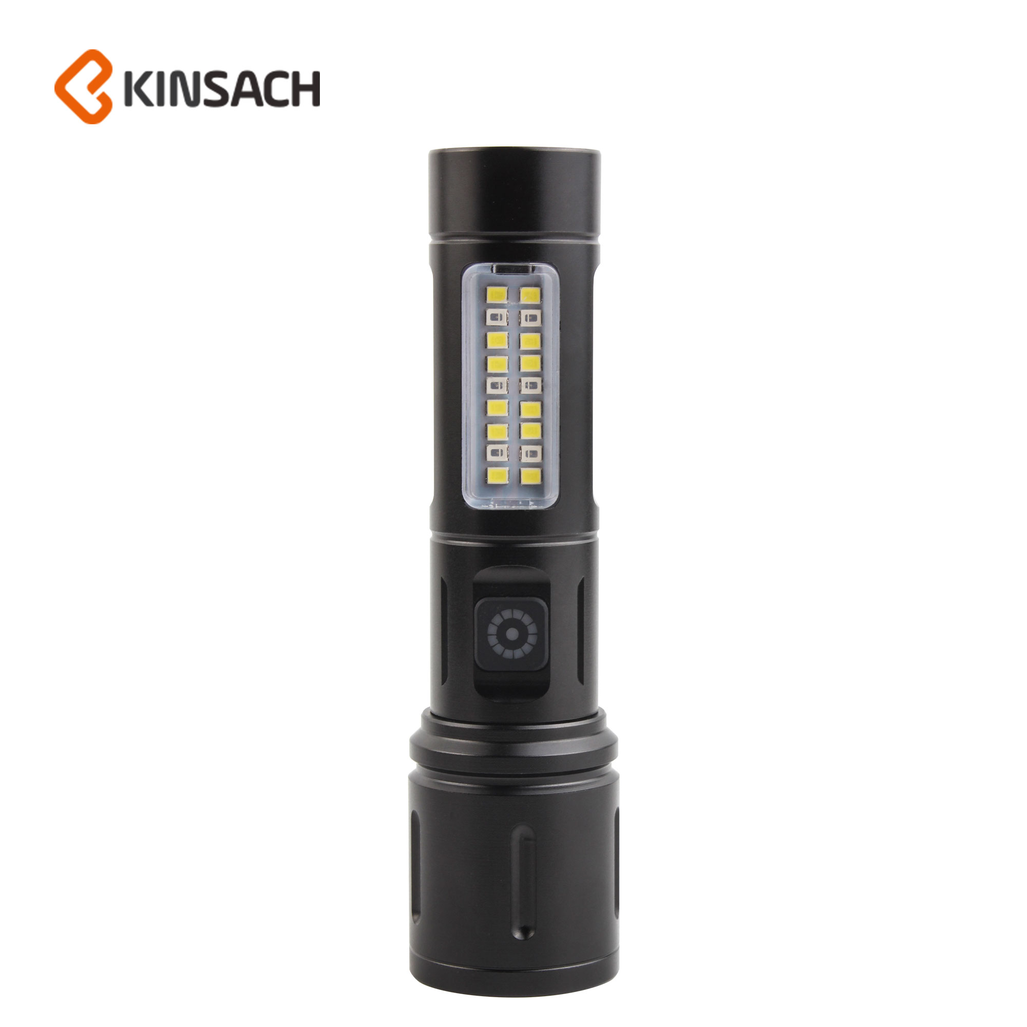 USB charging portable COB side light Outdoor lighting Mini gift flashlight New LED zoom flashlight