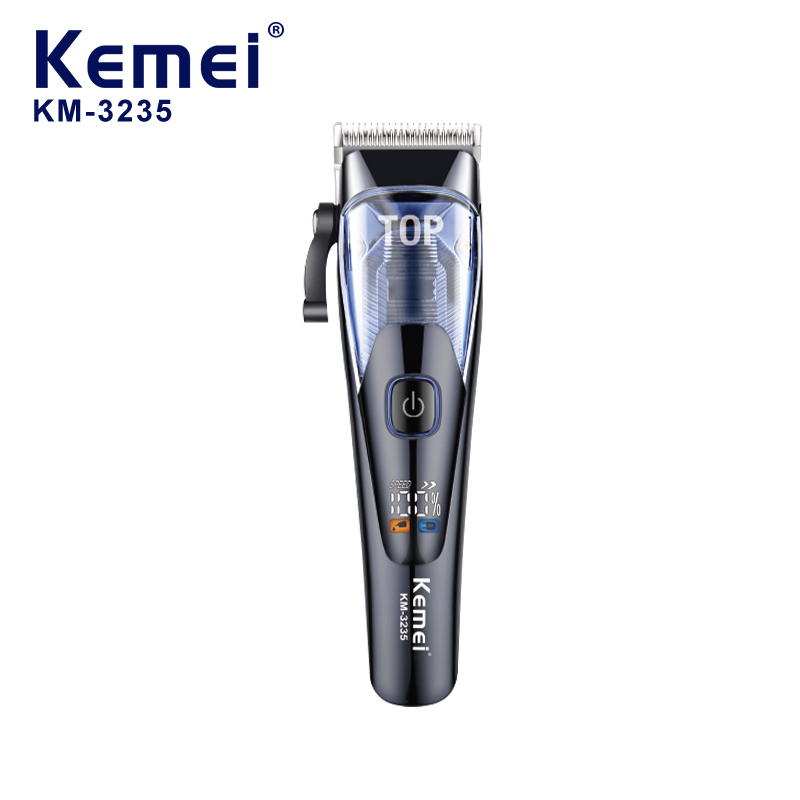 KEMEI /KEMEI adjustable cutter head fader LED LCD digital display large capacity lithium battery clipper clipper