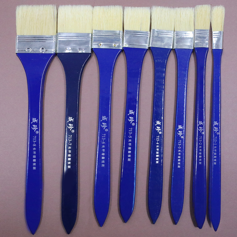 Gouache brush, bristle brush, board brush, wall painting brush, oil painting brush, acrylic watercolor brush, row brush, base brush details Picture