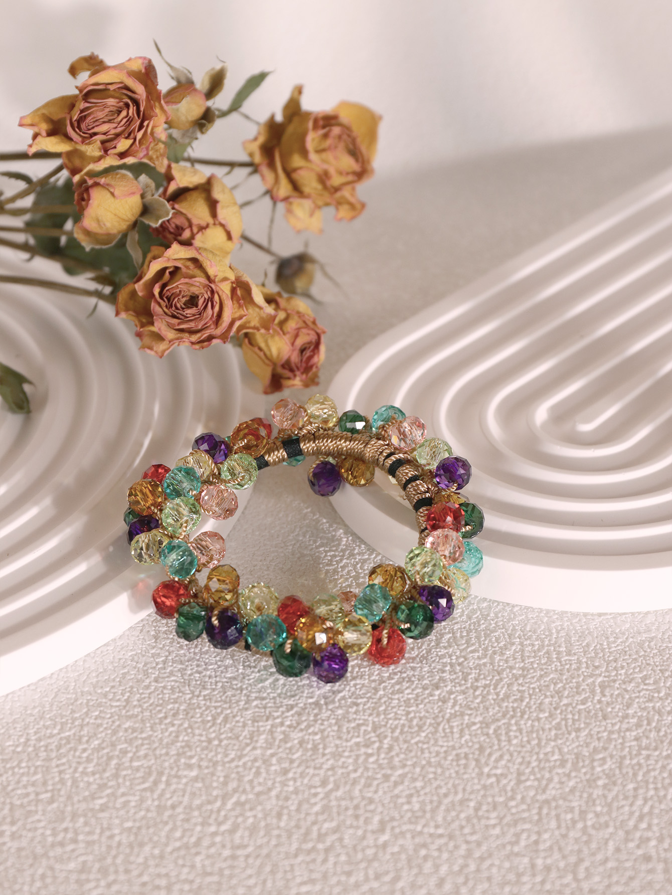 水晶发圈/手链/头绳/日常百搭细节图