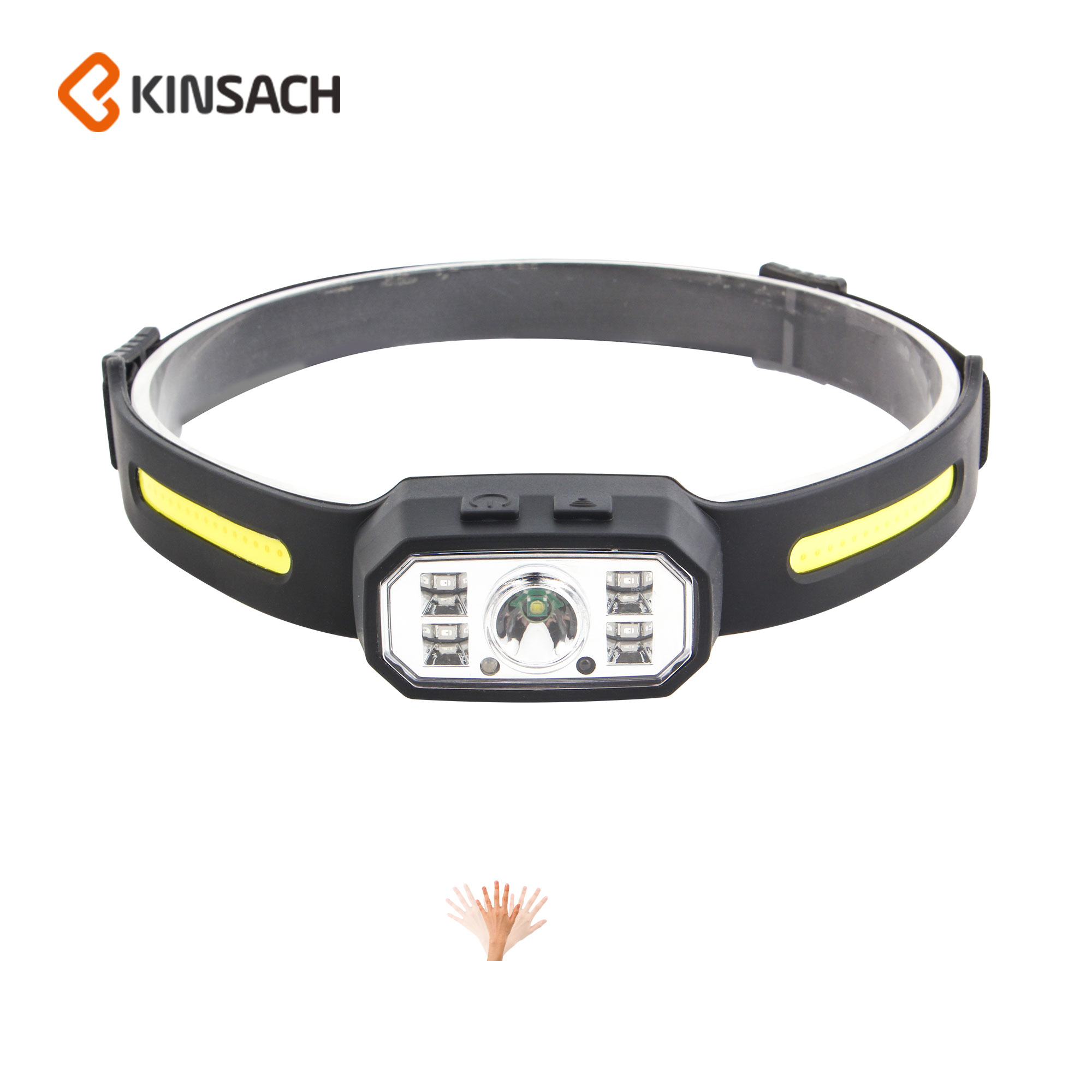 Electric supplier for inductive headlamp charging headlamp COB headlamp strong head lamp charging silicone headlamp