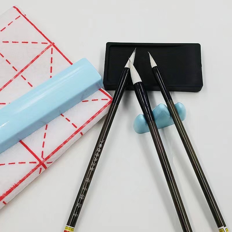 墨砚、文房四宝套件实物图