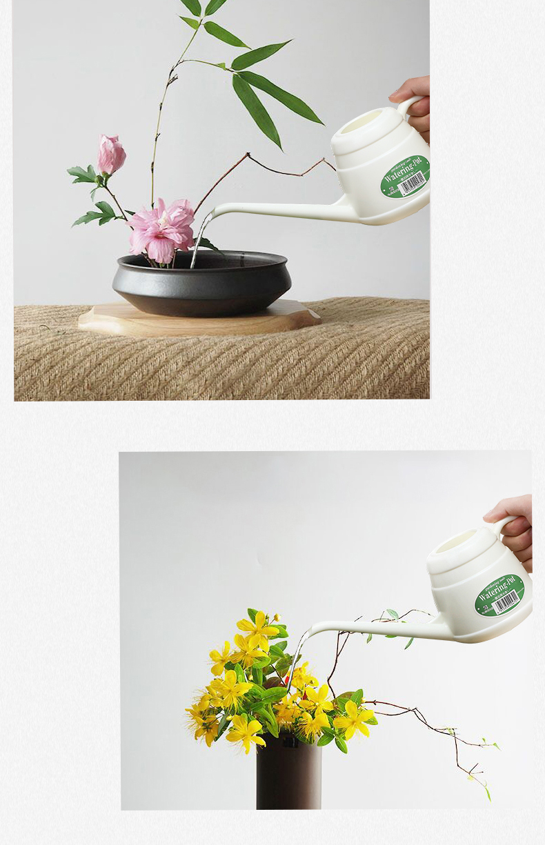 NAKAYA 日本进口园艺植物浇水壶塑料浇花水壶长嘴壶园艺工具详情11