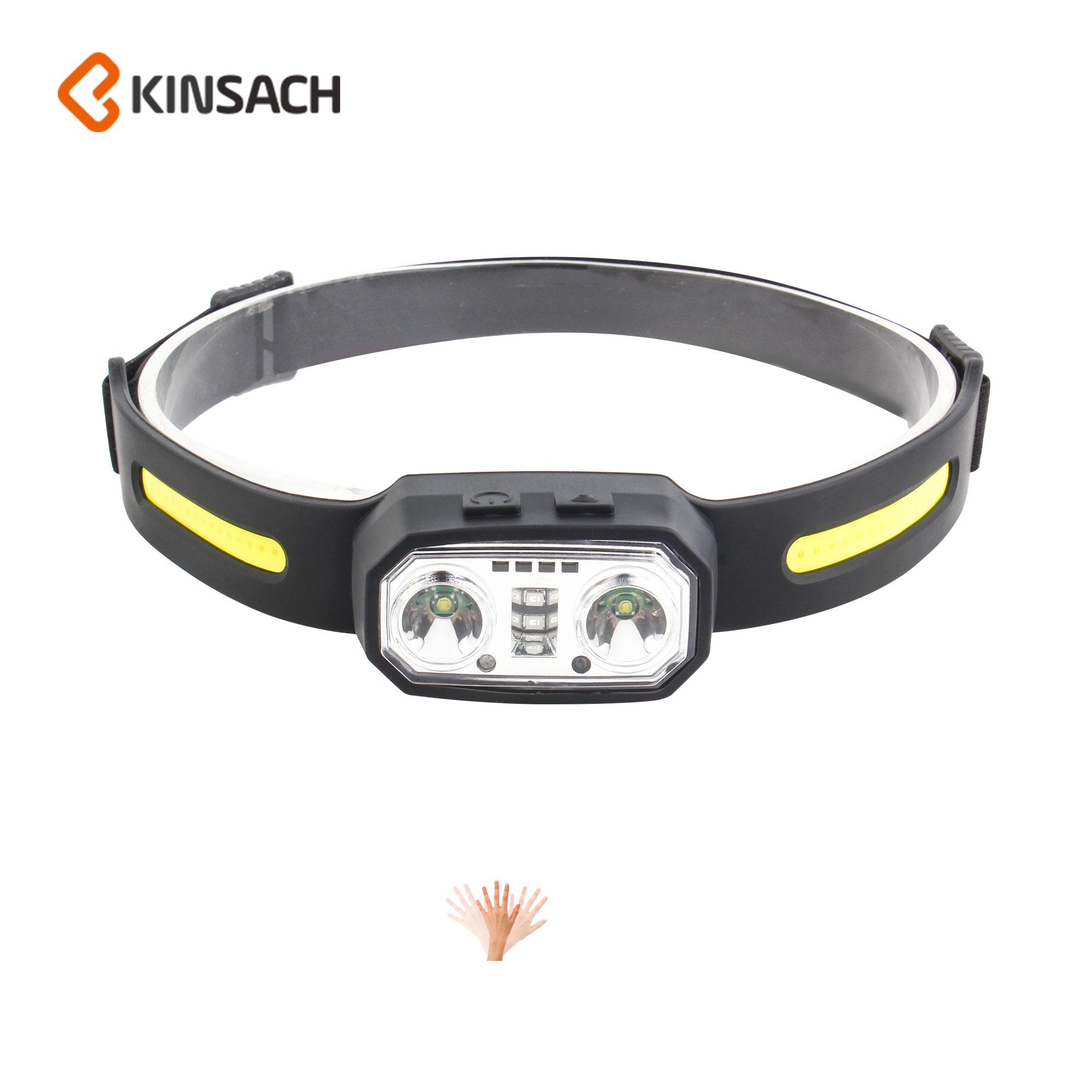 E-commerce for inductive headlamp charging COB headlamp strong head lamp charging silicone headlamp