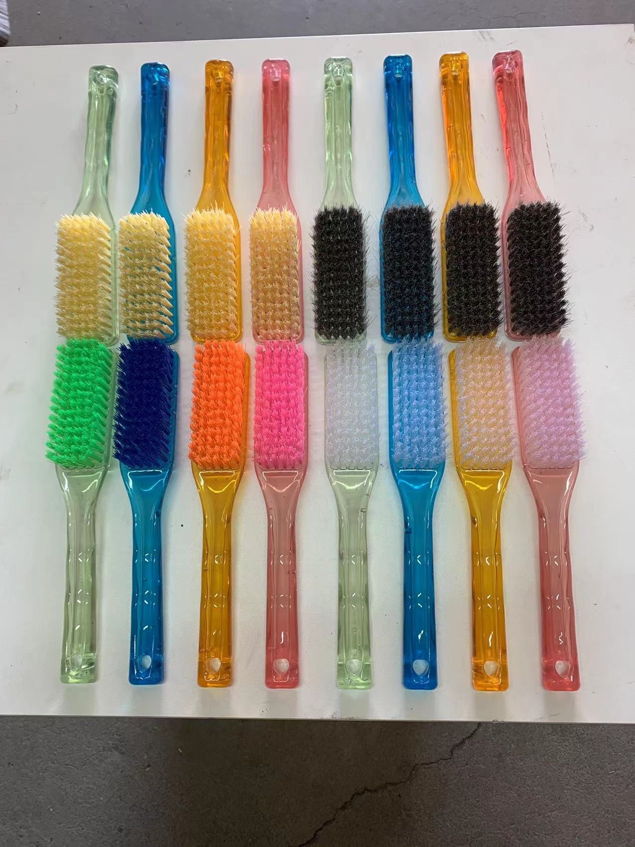 823# Long gray-beige brush, plastic laundry and cleaning brush detail image 14