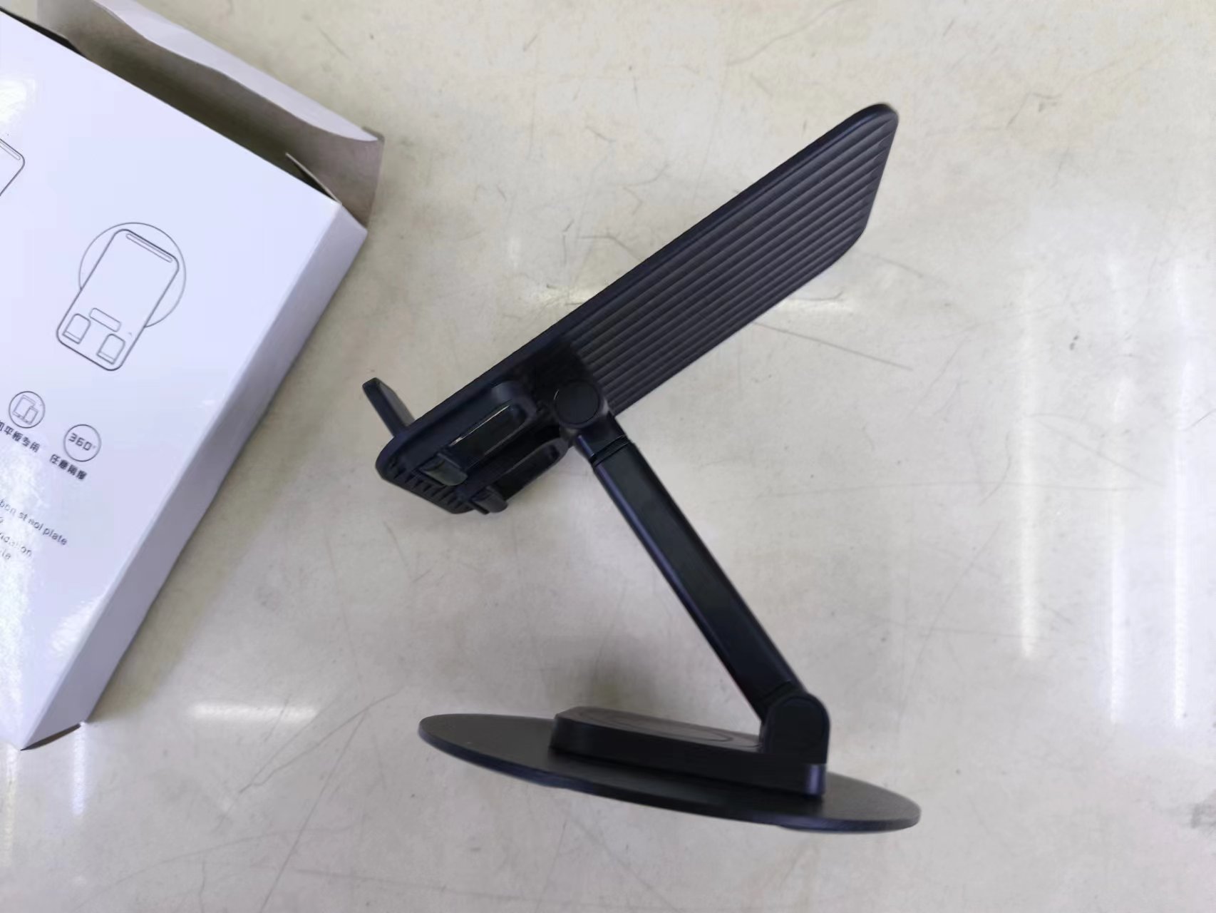 Multifunctional desktop metal support round bottom can be rotated Specification drawing
