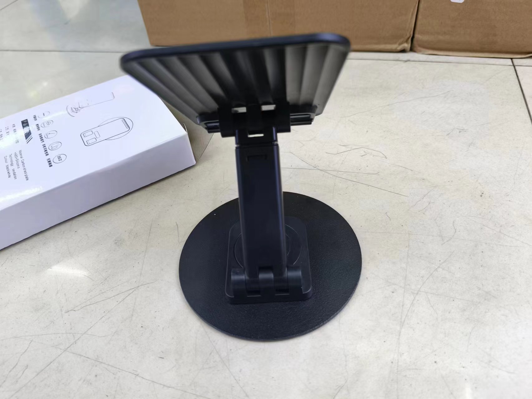Multifunctional desktop metal support round bottom can be rotated Application Scenario