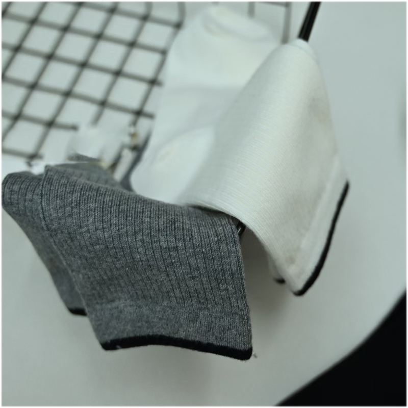 袜子女纯棉秋冬复古原木色中筒纯色学生袜子详情2