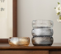 现代简约家用客厅茶几办公用玻璃烟灰缸个性创意