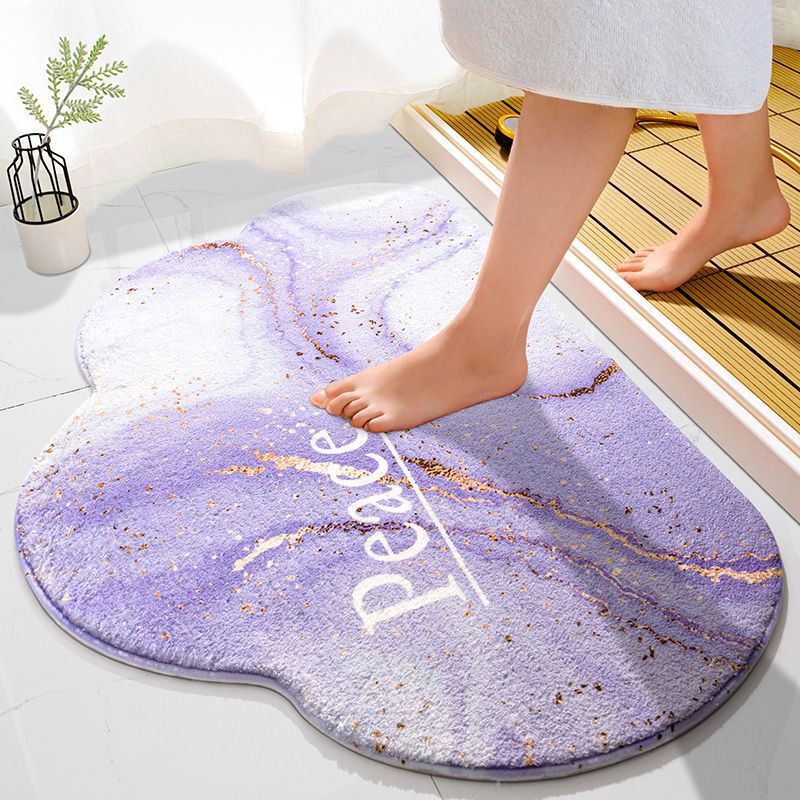 Qiansi Household Bathroom Mat Bathroom Absorbent Non-Slip Mat Entry Mat Carpet Bedroom Toilet Door Mat