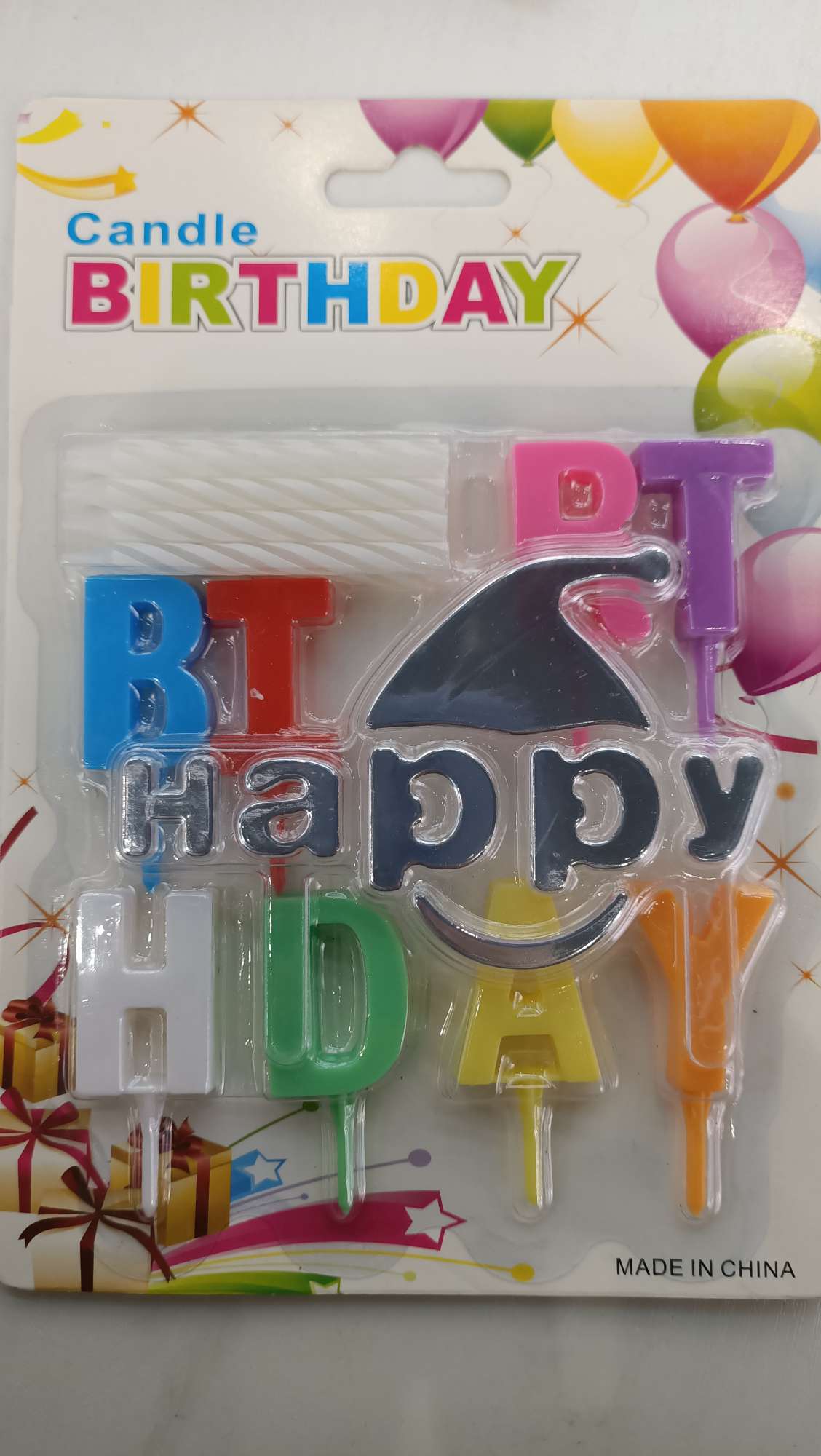 枫林字母系列笑脸字母生日蜡烛热销火爆款 