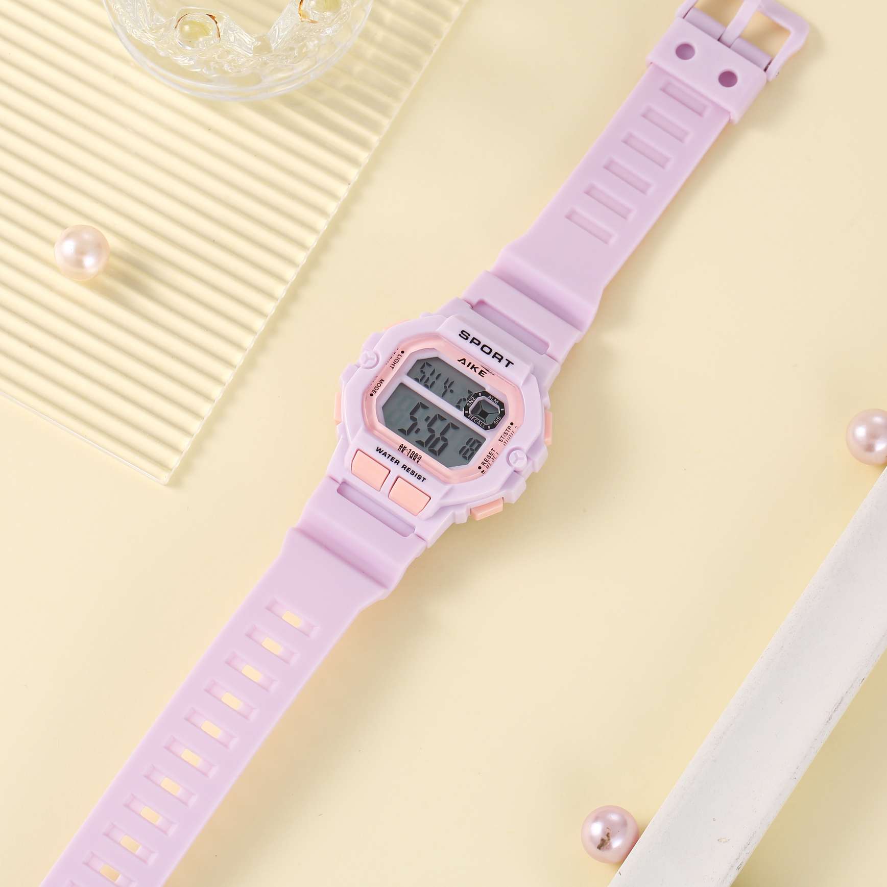 新款电子表，彩色学生手表，礼品表，手腕表，防水电子表，休闲手表详情图3