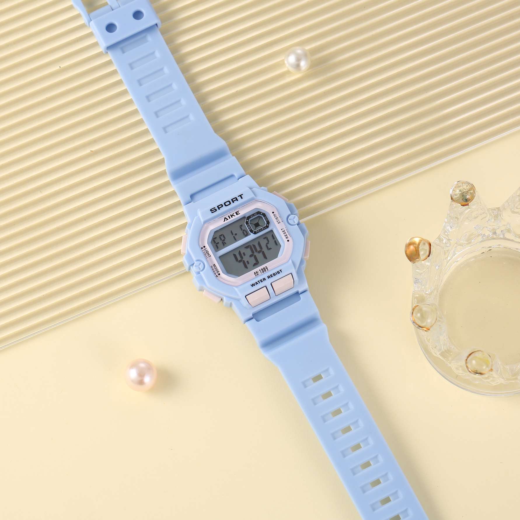 新款电子表，彩色学生手表，礼品表，手腕表，防水电子表，休闲手表详情图2