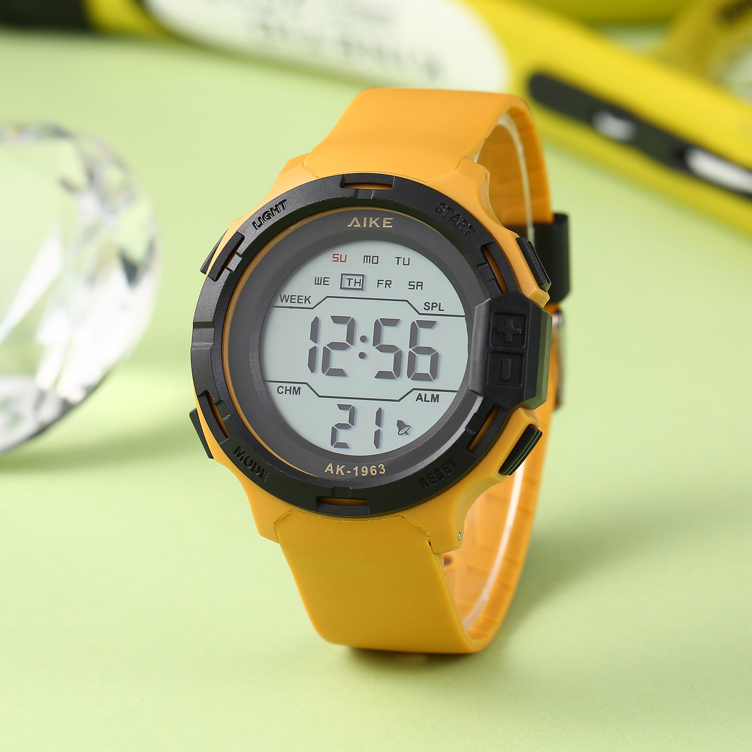 新款运动表，休闲电子表，男孩手表，深度防水表，礼品表，数字显示手表详情图8