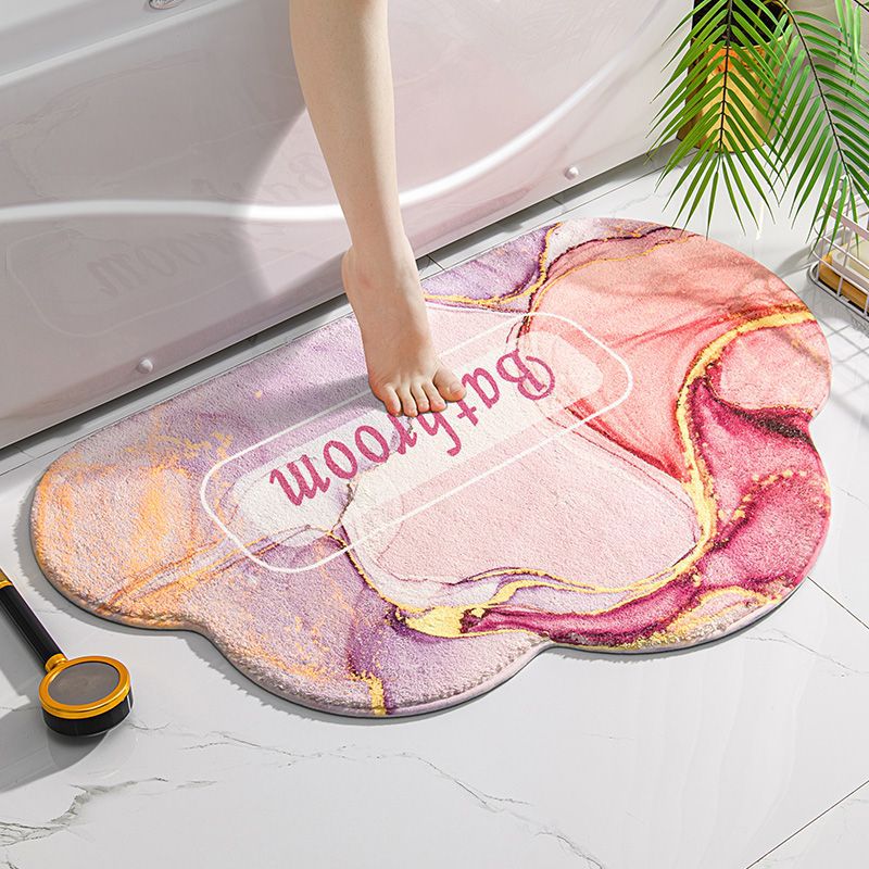 Qiansi Household Bathroom Mat Bathroom Absorbent Non-Slip Mat Entry Mat Carpet Bedroom Toilet Door Mat details Picture