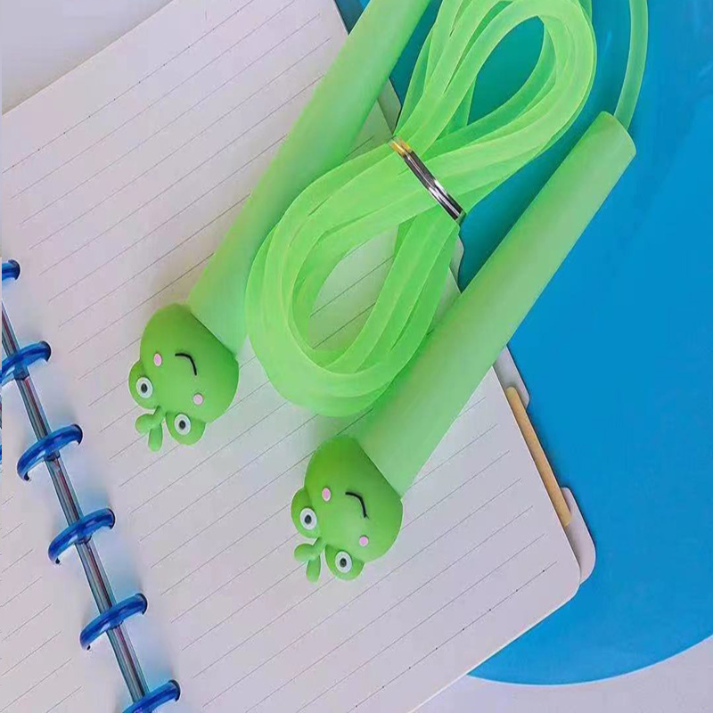 2502 Cute frog series sports skipping rope Item Picture