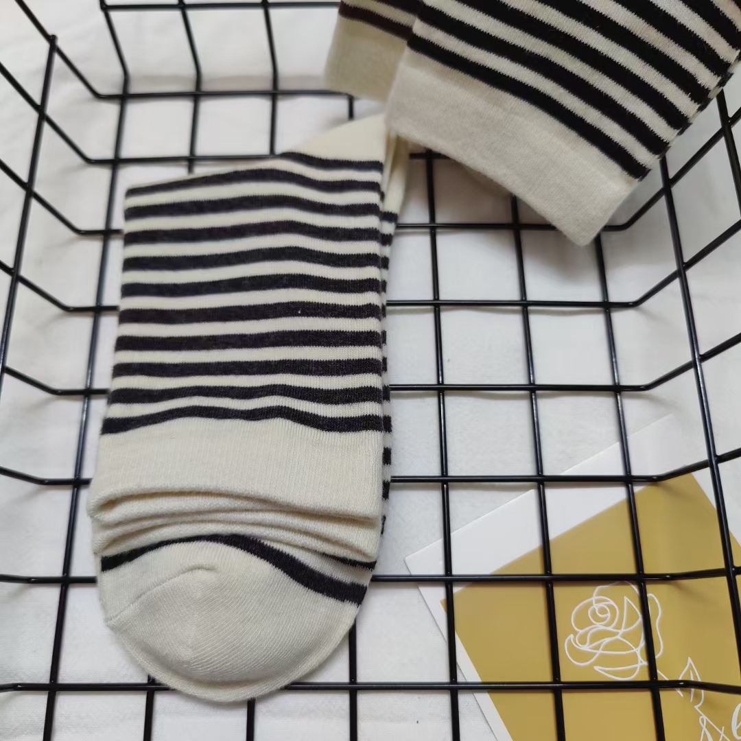 純棉襪子女中筒襪春夏純色簡約百搭潮款透氣雙針長襪詳情8