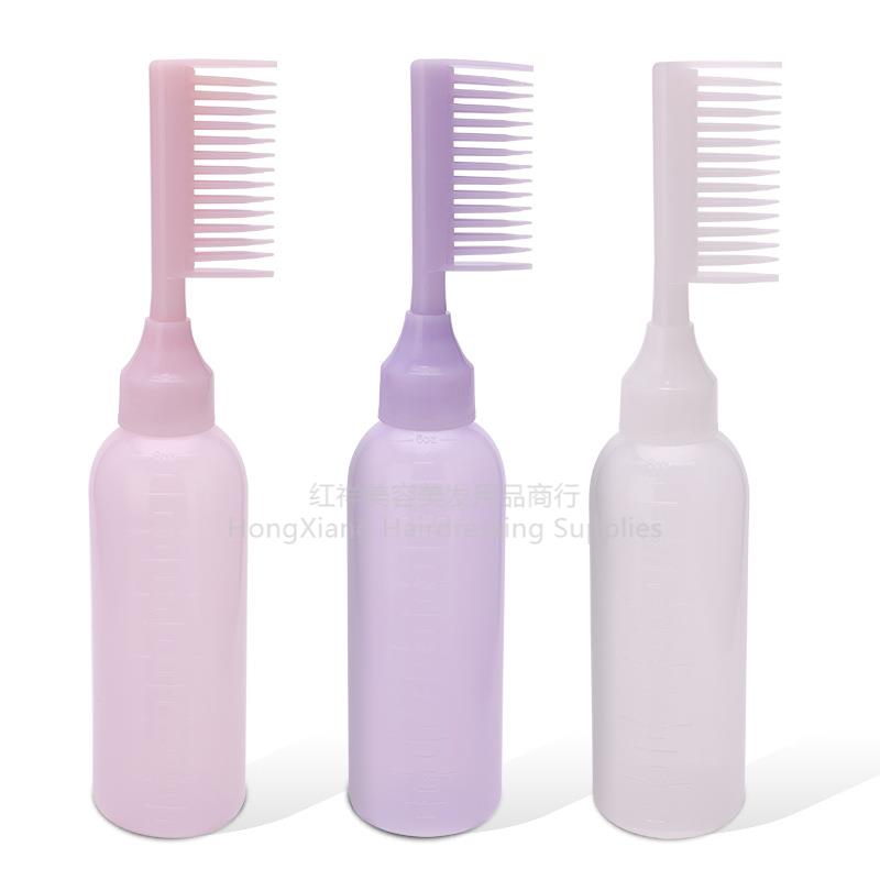 Hair comb bottle Dry cleaning pot Shampoo bottle Perm dye cream Hair bottle Color bottle Spray hair drops plastic bottle