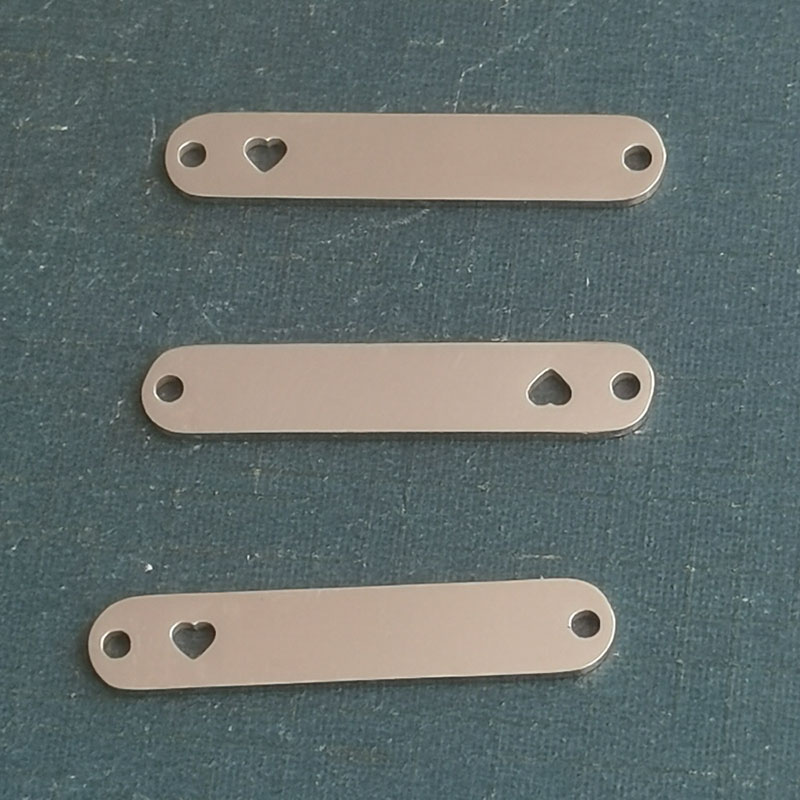 双孔不锈钢狗牌广告logo空白吊坠真空电镀宠物身份金属钛钢挂牌