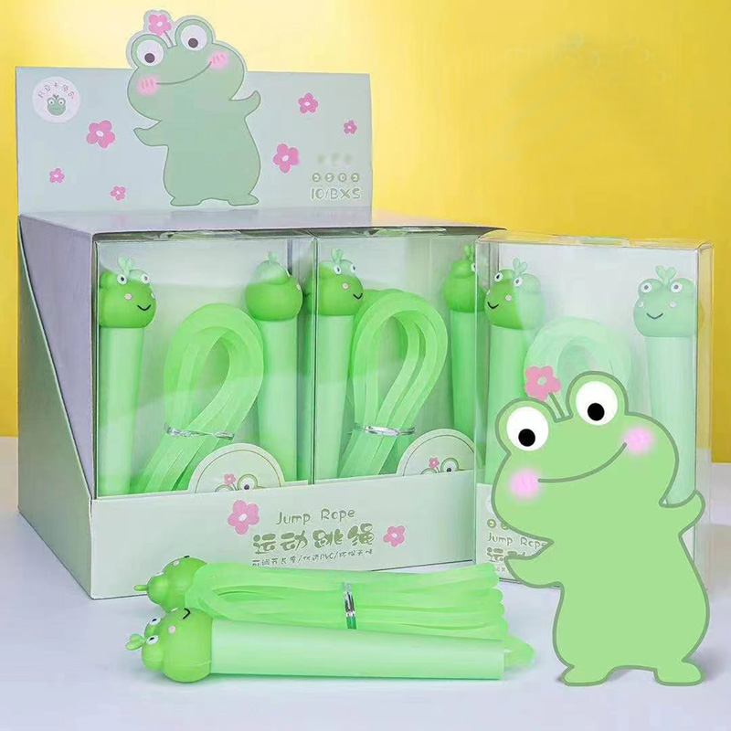 2502 Cute frog series sports skipping rope full figure