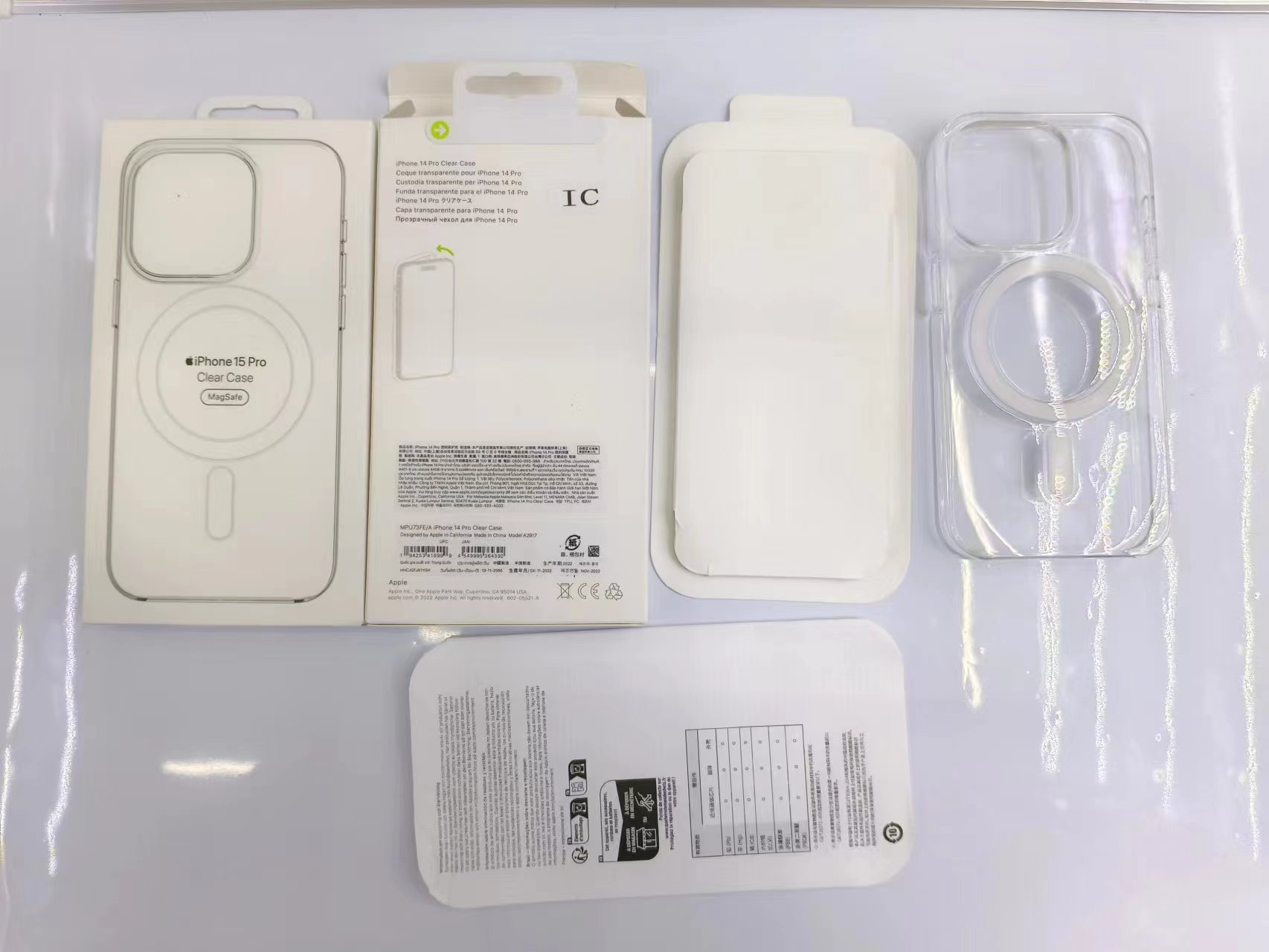High-end transparent magnetic phone case with charging pop-up window