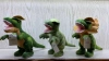 New fashionable three dinosaur figurines, small throw pillows, plush toys, and cute rag dolls details Picture