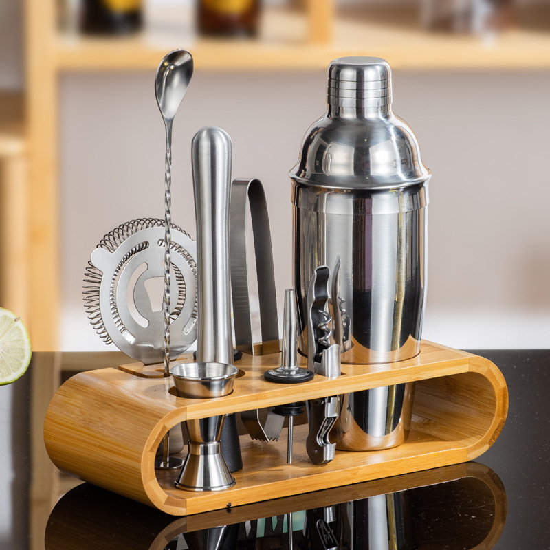 Stainless steel shaker set Cocktail shaker set barware Bartending kit Shaker cup KTV accessories