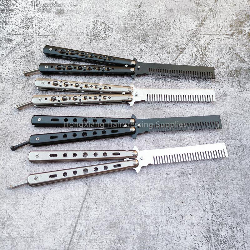 Factory Wholesale Uncut American Butterfly Comb Csgo Practice Knife Folding Knife Butterfly Game Knife Oil Head Comb