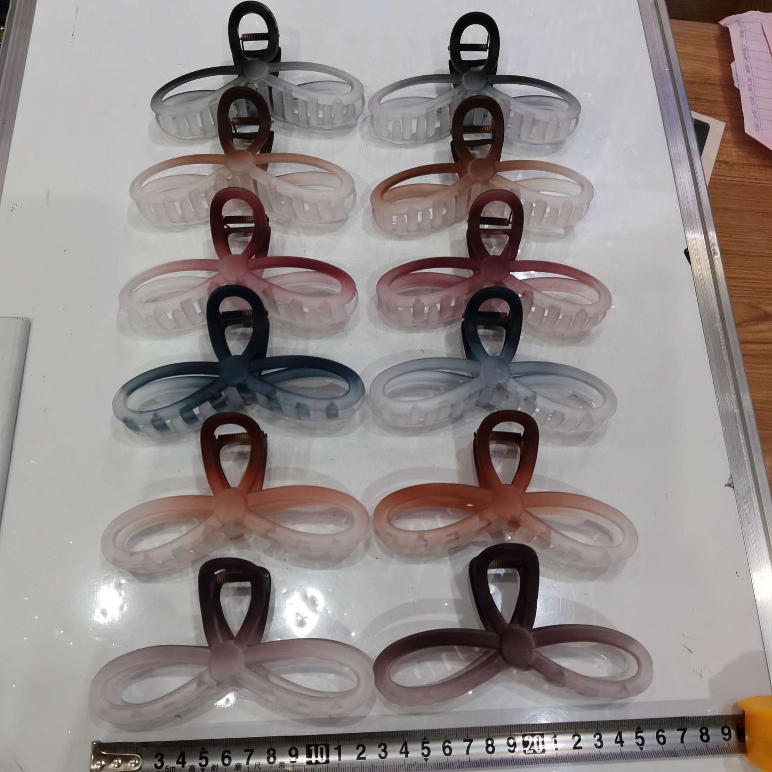 13 cm gradient dark rubber, a popular and trendy Korean-style fashion hairpin, come and take a bath Specification image