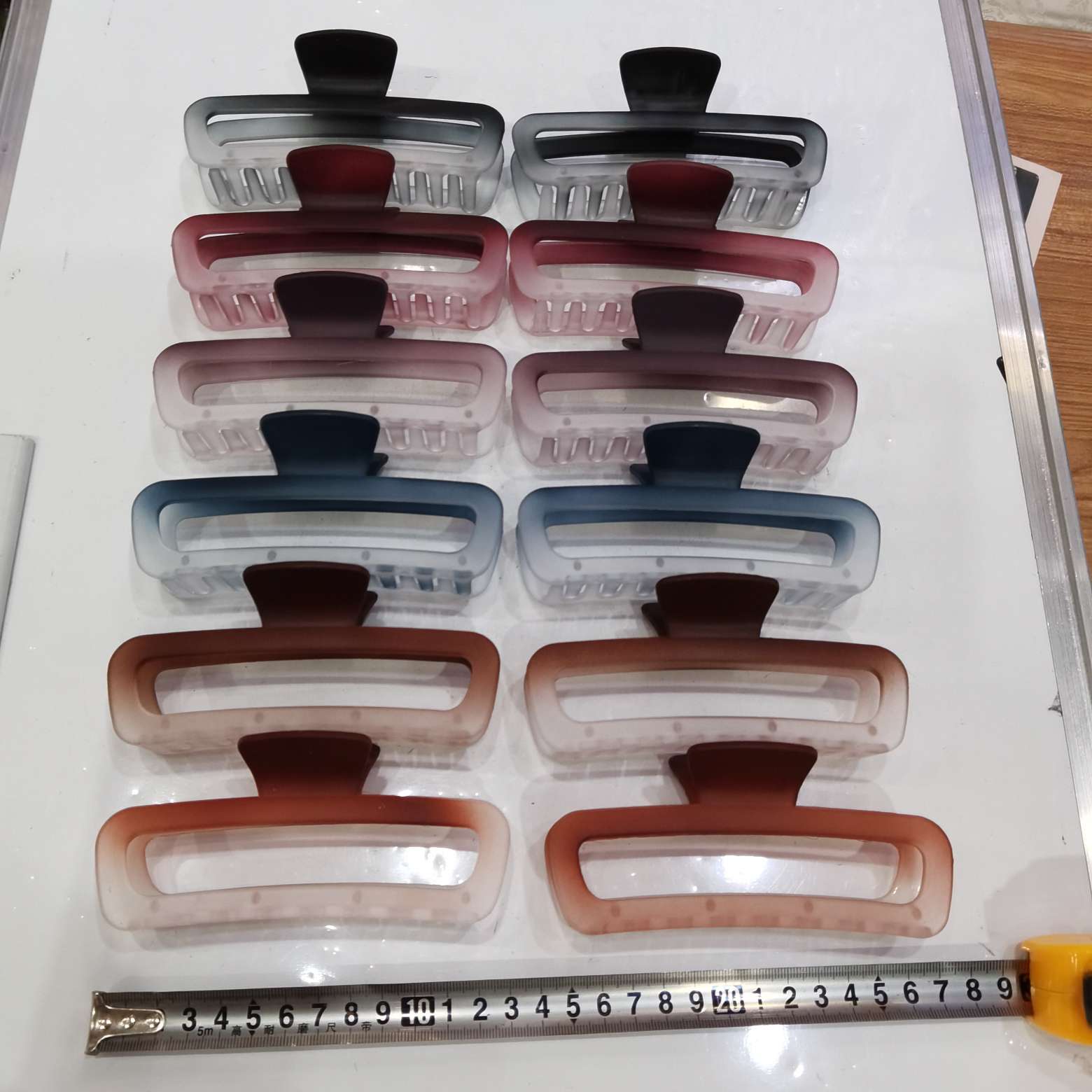 13 cm gradient dark rubber, a popular and trendy Korean-style fashion hairpin, come and take a bath details Picture