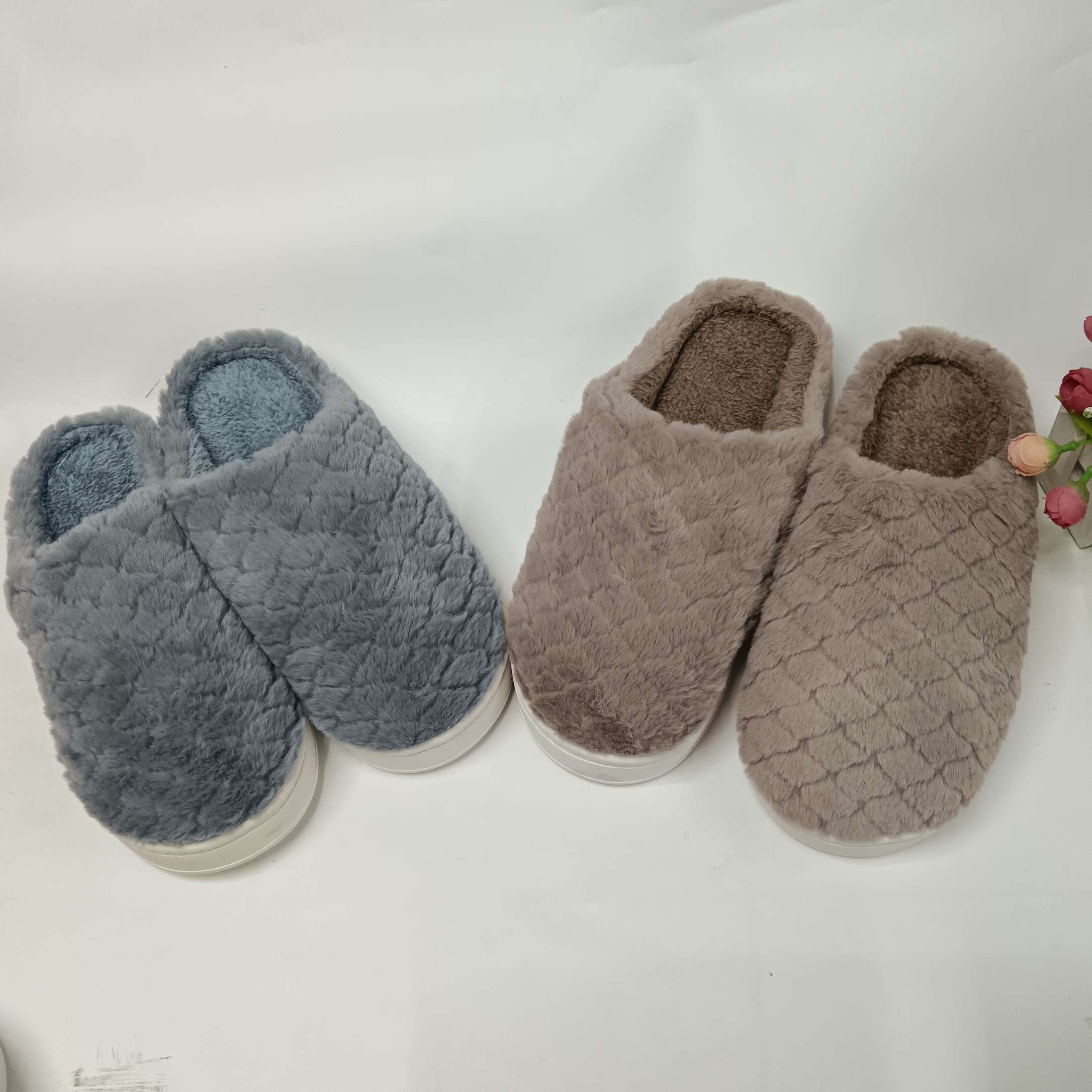 男女棉拖鞋/防滑耐磨保暖/家居棉拖鞋产品图
