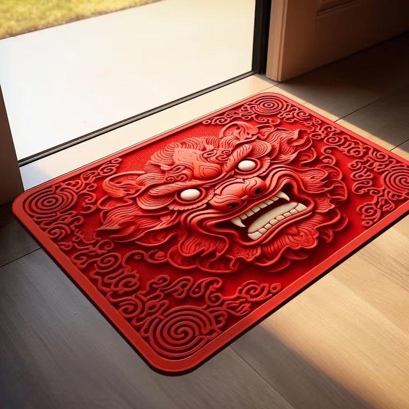 Cartoon Dragon Mat Entry Door Mat I Am The Door Mat Home Bathroom Absorbent Non-Slip Diatom Mud Mat Application Scenario