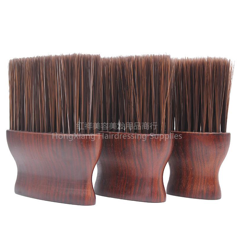 Manufacturers wholesale hair salon special solid wood brush hair sharpening fiber soft brush hair cleaning brush hair sweep thumbnail