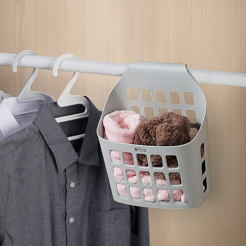F33-58958 multi-functional shock-resistant storage hanging basket, hanging plastic bathroom small item basket, bath basket, storage basket Specification image