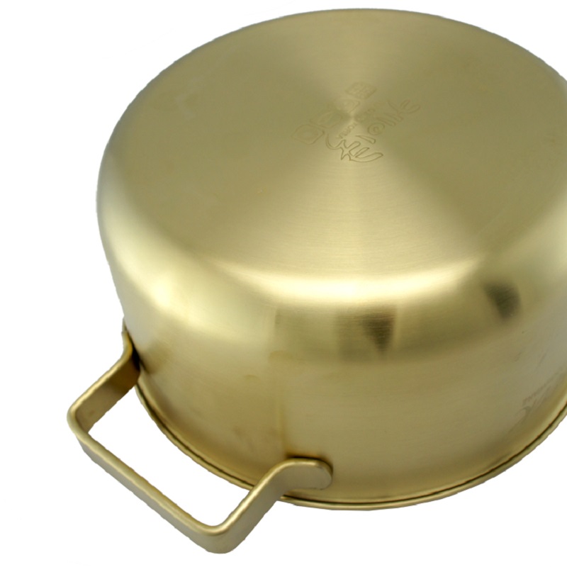 Kitchen Code: Original imported matte titanium soup pot from South Korea, 24cm Specification image