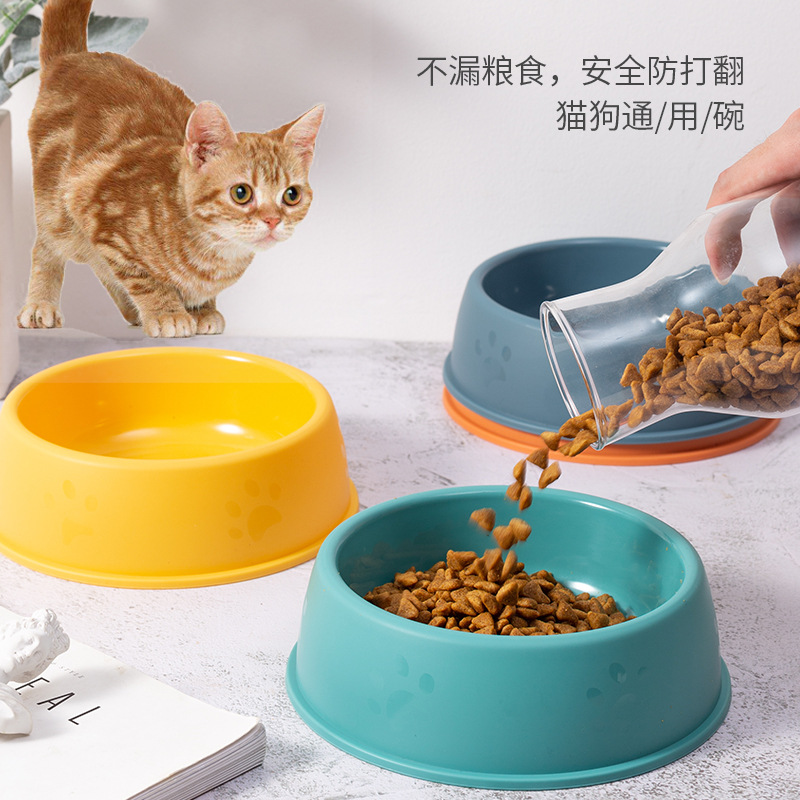 New pet bowls, dog food bowls, cat food bowls, anti-slip and anti-knock single bowls, water bowls, dog bowls, cat food bowls, pet supplies details Picture