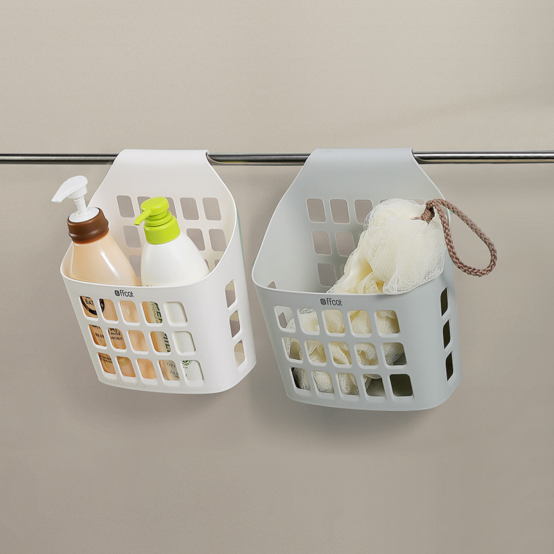 F33-58958 multi-functional shock-resistant storage hanging basket, hanging plastic bathroom small item basket, bath basket, storage basket details Picture