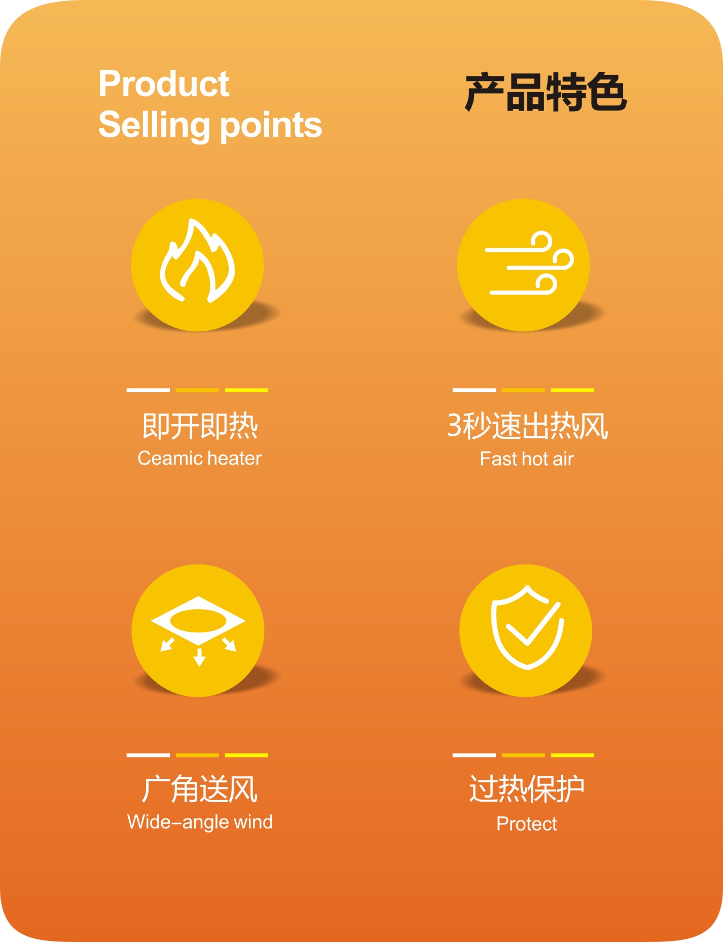 限时抢购！家用小太阳电暖气器，桌面暖风机，节能省电，浴室热风神器，不买你会后悔！详情图2