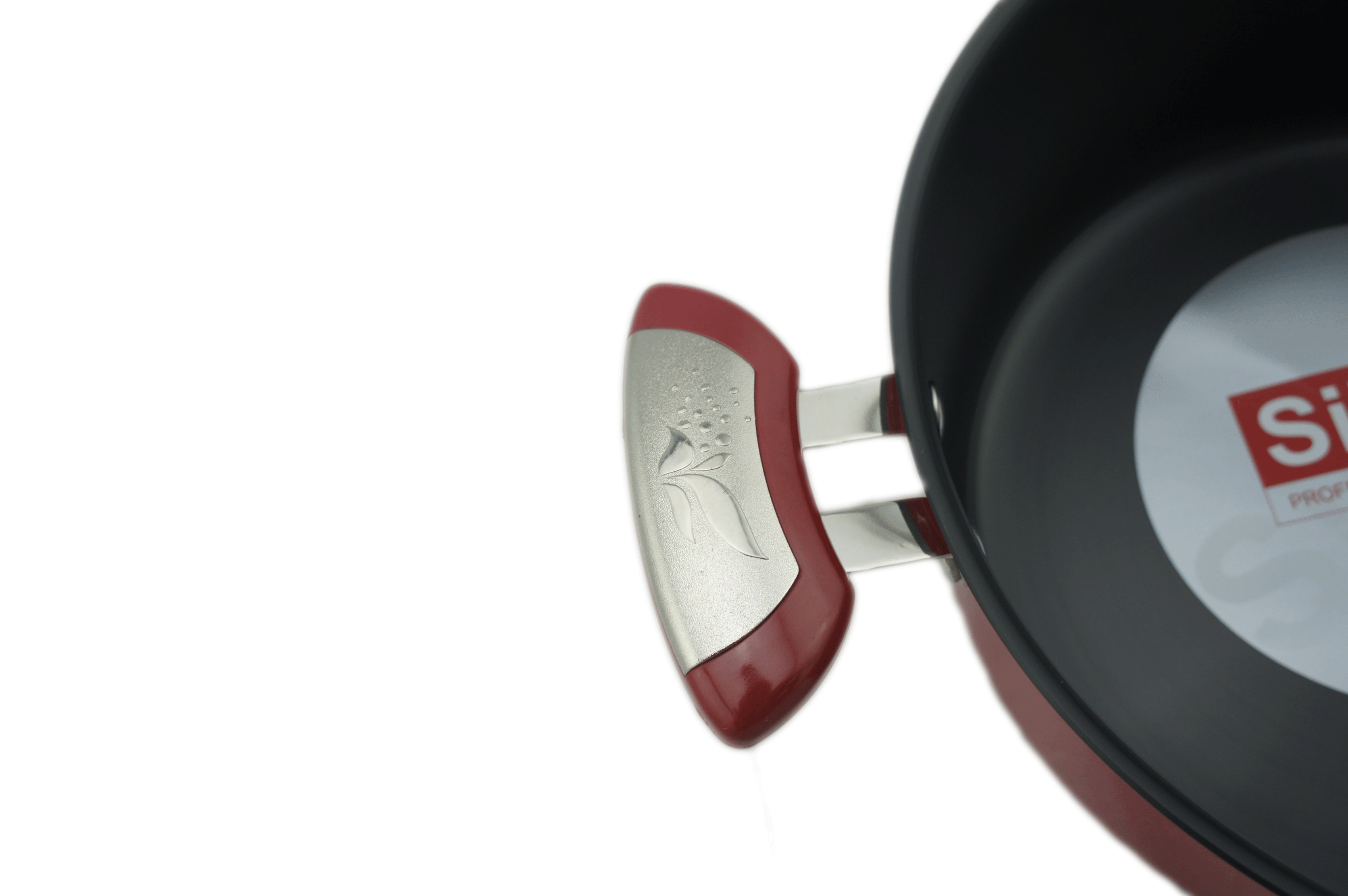 Kitchen Code: Korean original imported red universal water droplet double-handled soup pot, 20cm Application Scenario