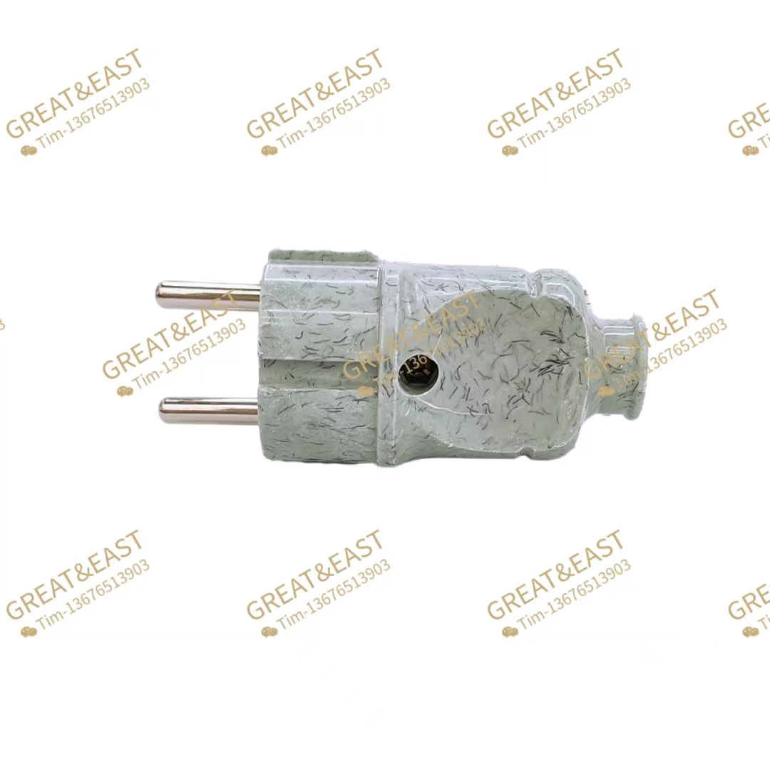 European-style grey 15A power plug for electrical products