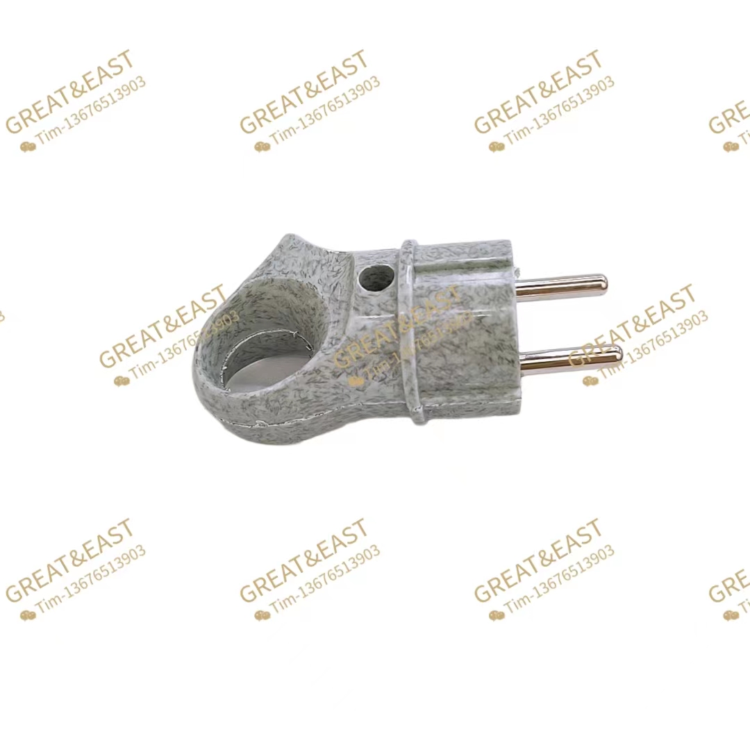 European-style power plugs for electrical products, grey European-style power plugs