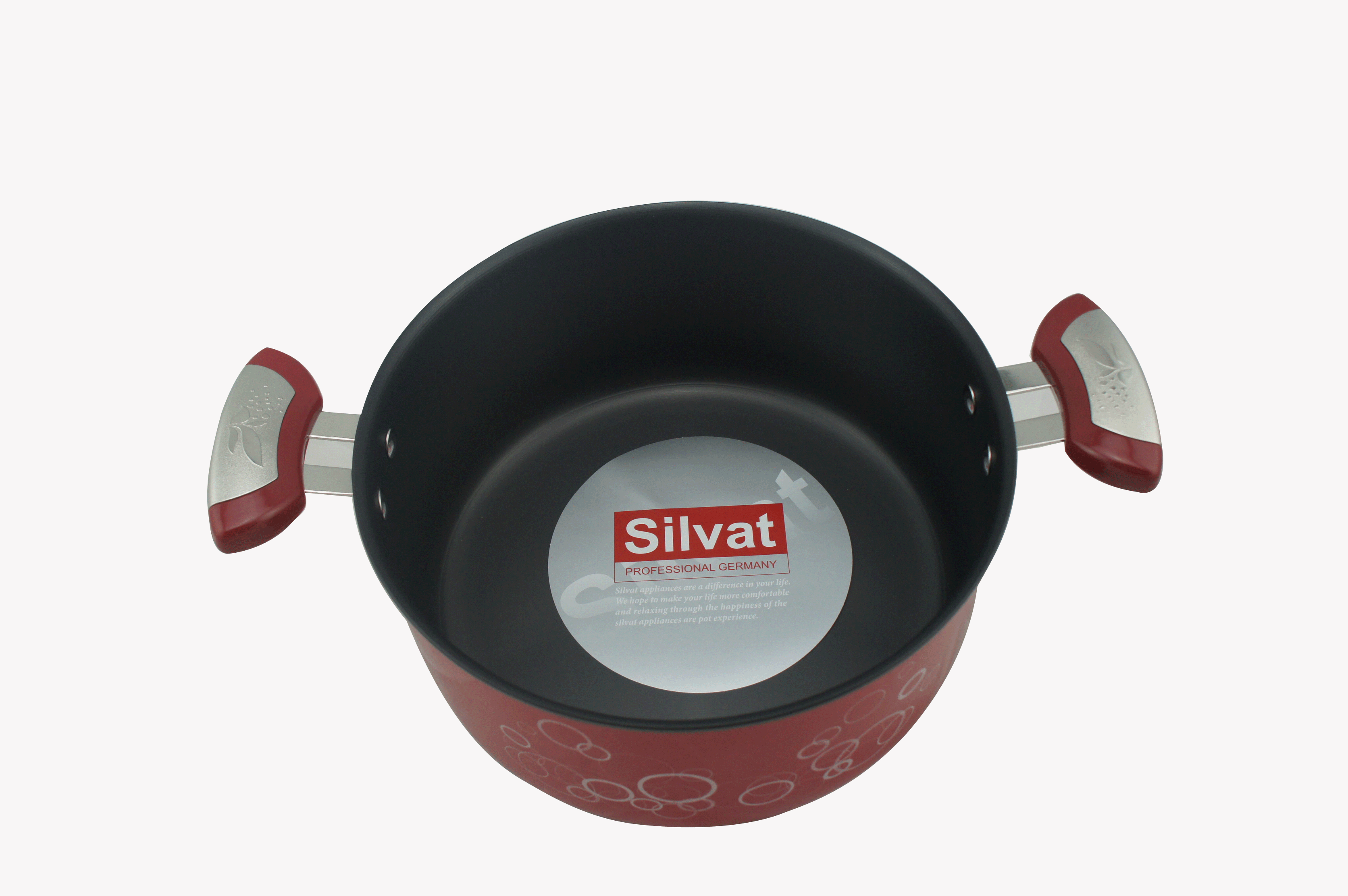 Kitchen Code: Korean original imported red universal water droplet double-handled soup pot, 20cm Item Picture