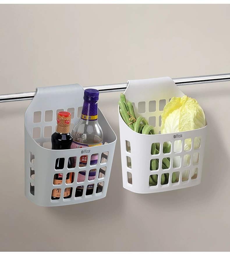F33-58958 multi-functional shock-resistant storage hanging basket, hanging plastic bathroom small item basket, bath basket, storage basket detail image 5