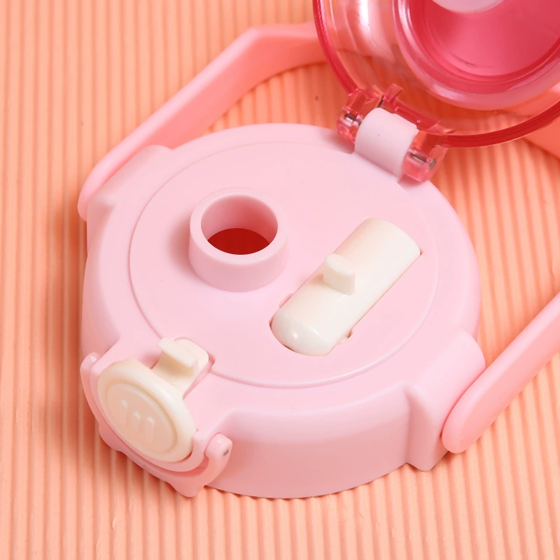 A32-AX-2122卡通小熊塑料杯儿童户外运动水壶弹跳吸管大肚杯详情图2