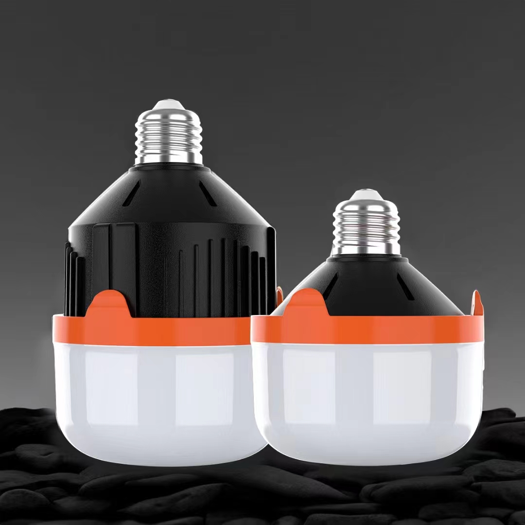 The AC/DC household/emergency dual-purpose bulb features a space-saving telescopic design with an integrated battery pic 2