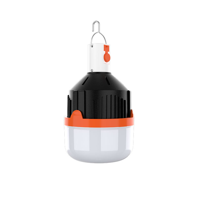 The AC/DC household/emergency dual-purpose bulb features a space-saving telescopic design with an integrated battery Item Picture